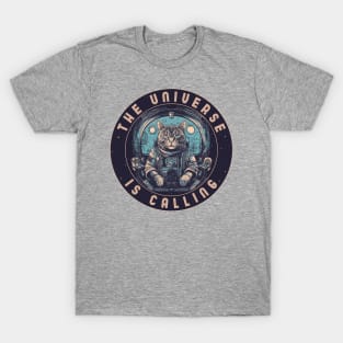 Space cat | Cyberpunk cat pilot T-Shirt